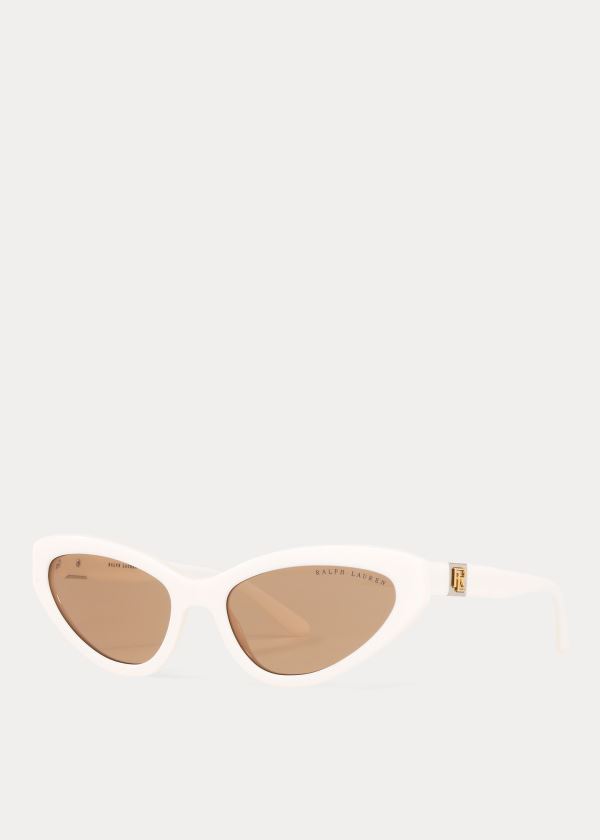 Gafas De Sol Ralph Lauren Mujer Creme Blancos - Modern Cat-Eye - ITZYB5893